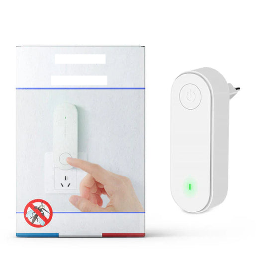 Mückenschutzstecker | Mückenstecker | Weiss | Mengenrabatt | Wehrt 100% der Mücken in der Nähe ab | Netzstromversorgung